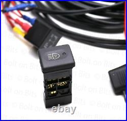 Single 17.5 amp Spot Light bar/Lamp Wiring Kit and Dash Switch for all Defender
