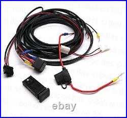 Single 17.5 amp Spot Light bar/Lamp Wiring Kit and Dash Switch for all Defender