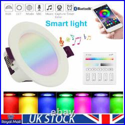 Smart Bluetooth 9W RGB RGBW LED Mesh Down Lights Ceiling Spotlight Panel Lamp