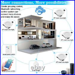 Smart Bluetooth 9W RGB RGBW LED Mesh Down Lights Ceiling Spotlight Panel Lamp