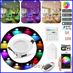 Smart Bluetooth 9W RGB RGBW LED Mesh Down Lights Ceiling Spotlight Panel Lamp