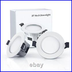 Smart Bluetooth APP Control Downlight RGB LED Ceiling Panel Round Spotlight Lamp