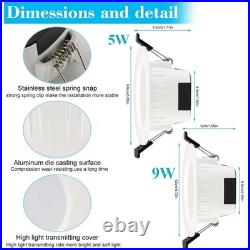 Smart Downlight LED Ceiling Lights Panel Dimmable Spot Lights Music Wall Lamp 9W