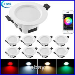 Smart Downlight LED Ceiling Lights Panel Dimmable Spot Lights Music Wall Lamp 9W