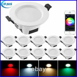 Smart WIFI/Bluetooth 9W RGB LED Mesh Down Lights Ceiling Spotlight Panel Lamp UK