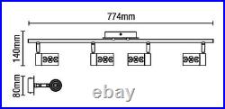 Spa SPA-31780-CHR Felix LED 4 Spot Light Bar, chrome, IP44