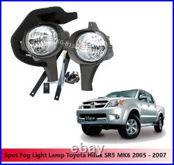 Spot Fog Light Lamp Kit Use Fit Toyota Hilux Vigo SR5 MK6 Pickup 2005 2006 2007