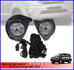 Spot Fog light Lamp Kit Use Fit Toyota Fortuner 2005 2006 2007 2008 2009 2010