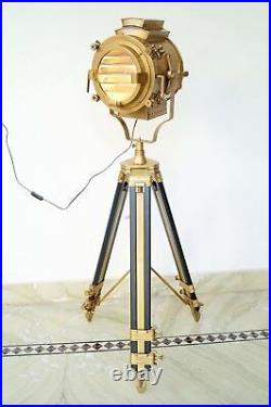 Spot Light Wooden Tripod Floor Lamp Decorative Gift for Home Office Decoration