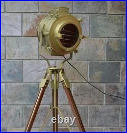 Spotlight Nautical Hollywood Studio Tripod Floor Lamp Stand Searchlight