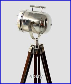 Spotlight Retro Tripod Floor Lamp Decor Vintage Searchlight Marine Vintage Look