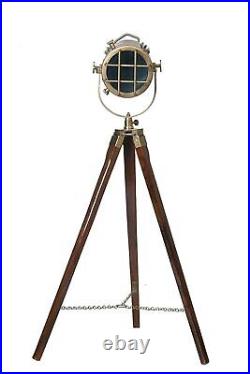 Spotlight Search light floor lamp with wooden tripod Home Office Décor