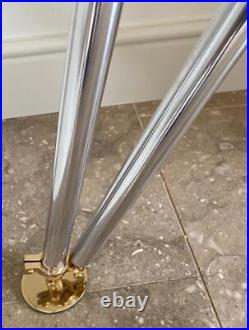 Spotlight Tripod Floor Standard Lamp Aluminium & Brass 153cm High