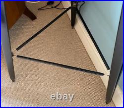 Spotlight Wood Tripod Floor Standard Lamp Aluminium & Brass 152cm High