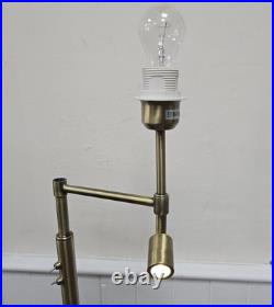 Swing Arm Adjustable Elegant Antique Bronze Montana Floor Lamp With Spot Light