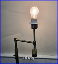 Swing Arm Adjustable Elegant Antique Bronze Montana Floor Lamp With Spot Light
