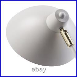 Teamson Home Delicata Monopod Standard Task Floor Lamp, White Reading Spot Light