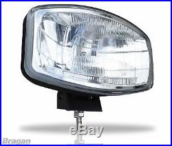 To Fit 06 14 Iveco Daily Top Front High Roof Light Lamp Bar + 4x Oval Spots