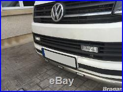 To Fit 2015+ Volkswagen VW Transporter T6 Bumper Grill Spot Light Fog Lamps Van