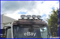To Fit Pre 2014 DAF LF Truck Stainless Steel Roof Spot Light Lamp Bar A + LED