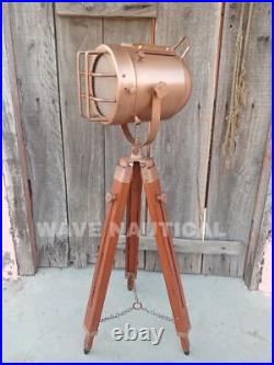 Tripod Spot Light, Nautical Floor Lamp, Adjustable Tripod Searchlight Lamp, Moder
