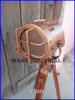 Tripod Spot Light, Nautical Floor Lamp, Adjustable Tripod Searchlight Lamp, Moder