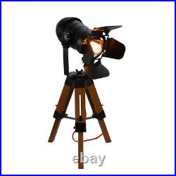 Tripod Table Desk Lamp Retro Spotlight Tripod Standing Floor Light for Home