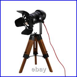 Tripod Table Desk Lamp Retro Spotlight Tripod Standing Floor Light for Home