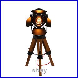 Tripod Table Desk Lamp Retro Spotlight Tripod Standing Floor Light for Home