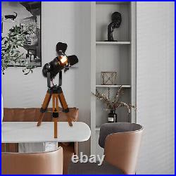 Tripod Table Desk Lamp Retro Spotlight Tripod Standing Floor Light for Home