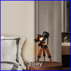 Tripod Table Desk Lamp Retro Spotlight Tripod Standing Floor Light for Home