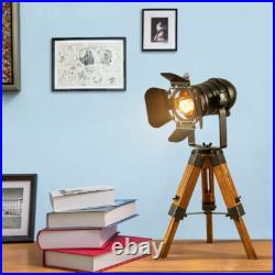 Tripod Table Desk Lamp Retro Spotlight Tripod Standing Floor Light for Home