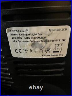 USED Eurosolar Collagen Light Box Facial Tanning Lamp Tan RRP £429