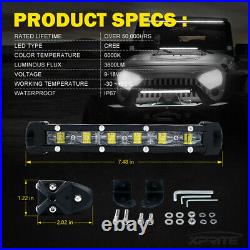 Ultra Slim Row CREE LED Flood Light Bar Work Lamp for Offroad ATV Jeep 4x4 Truck