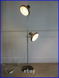 VINTAGE RETRO 1970's HANS DUE FOR FOG & MORUP SPOT LIGHT FLOOR LAMP DENMARK