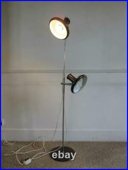 VINTAGE RETRO 1970's HANS DUE FOR FOG & MORUP SPOT LIGHT FLOOR LAMP DENMARK