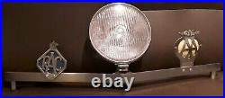 Vintage 7 Lucas SFT 700 S Spot Lamp Spotlight, AA, RAC Badges, Bar Classic Car