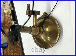 Vintage BRASS Searchlight EARLY SEARCH SPOT Lamp LIGHT 1917 Car Truck Motorcycle