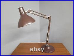 Vintage Brown Angle Desk Lamp Heavy Base Lighting Angled