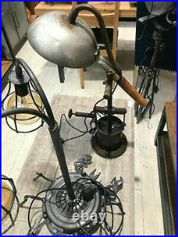 Vintage Cylinder Gauge Industrial Up-Cycled Table Desk Lamp Spot Light Steampunk