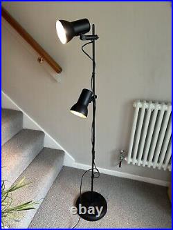 Vintage Double Spot Light Floor Lamp Black