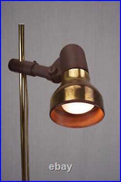 Vintage Floor Lamp Reading Lamp Spot Light Lamp Spotlight Brass Space Age 70er 2