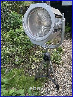 Vintage Gec Tripod Lamp Spot Light Floor Lamp Tripod Search Light 4ft Heavy