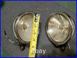 Vintage Harley GUIDE S-H2 SPOT LIGHTS Knucklehead Panhead Nice Chrome Lamps RARE