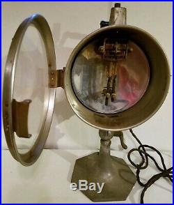Vintage Industrial Carbon Arc Health Lamp Stage Theater Light Spotlight Works