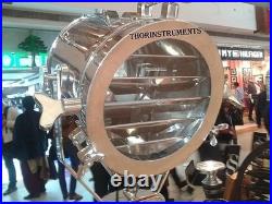 Vintage Industrial Designer Chrome Nautical SPOT Light Tripod Floor LAMP Decor