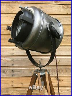 Vintage Industrial Salvaged FURSE & TRIPOD Stage Theater Spot Light Lamp 40s 50s