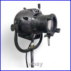 Vintage Industrial Theatre Spotlight Floor Lamp Converted Stage Light Tripod