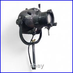 Vintage Industrial Theatre Spotlight Floor Lamp Converted Stage Light Tripod