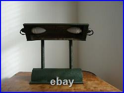 Vintage Industrial Work Bankers Bench/Desk Lamp with Wrinkle Paint Art Deco